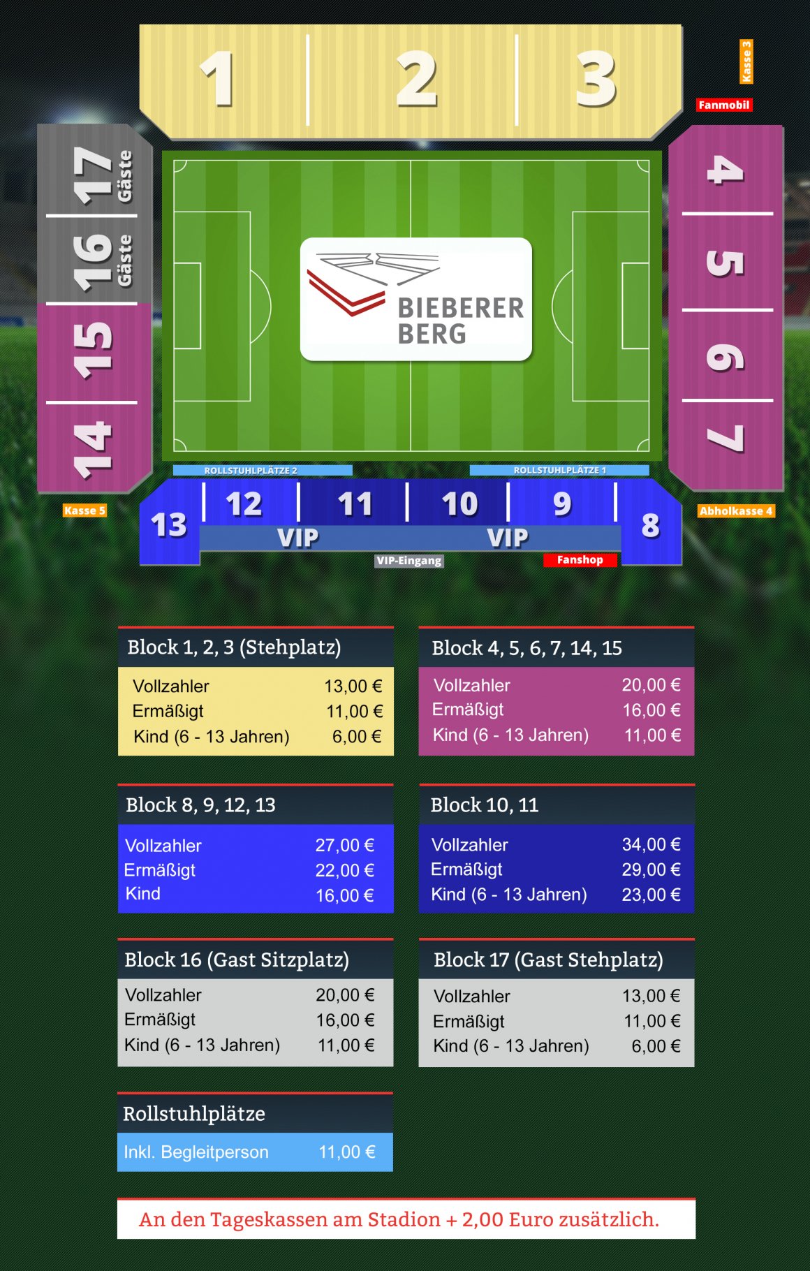Tageskartenpreise 23/24 Tageskartenpreise 23/24