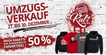 Fanshop zieht um - Umzugsverkauf Fanshop zieht um - Umzugsverkauf